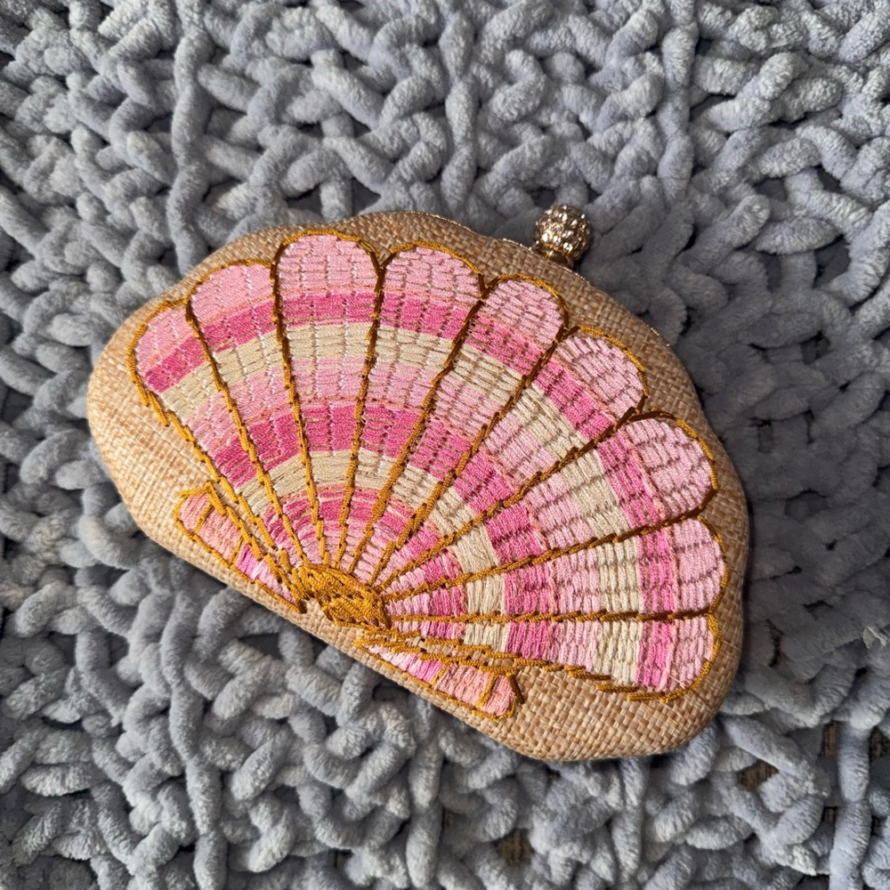 Pink Seashell Clutch